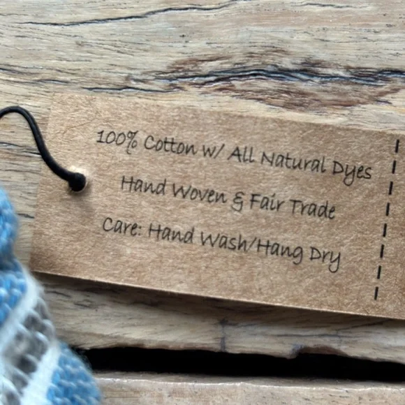 Baizaar Handmade Apparel Striped Cream and Brown Cotton Women's Top NWT - Picture 4 of 12